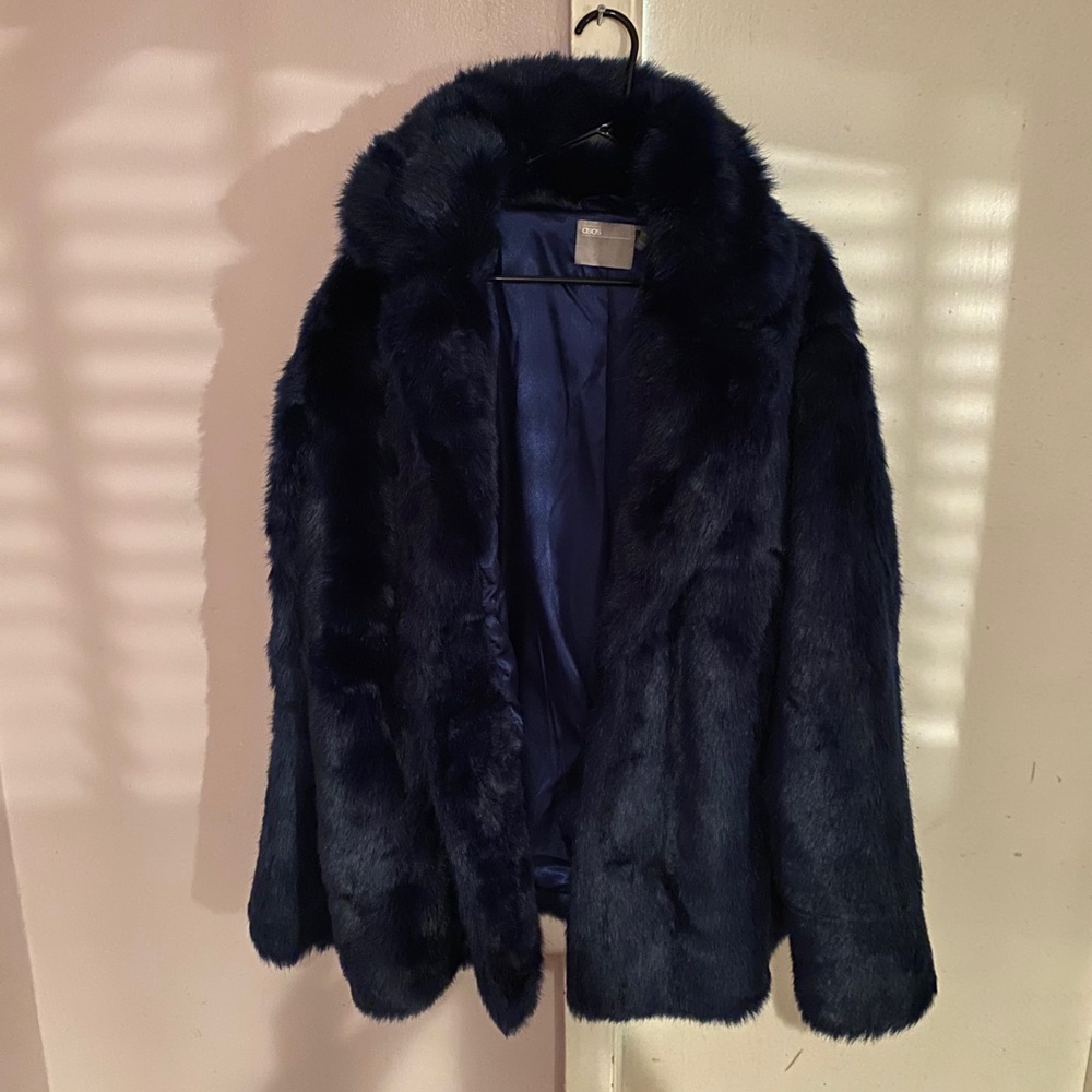 ASOS curve FAUX fur coat
